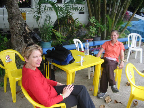 mom and I waiting for jungle tour.JPG