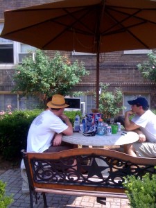 Watching the World Cup Outside